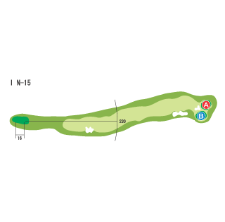 Hole 15 コースマップ