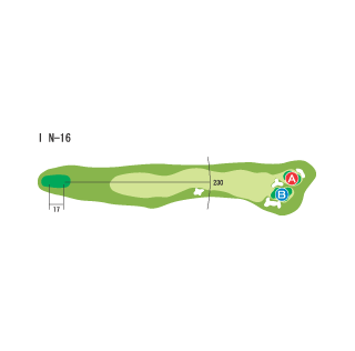 Hole 16 コースマップ