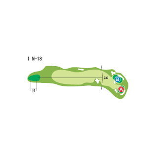 Hole 18 コースマップ