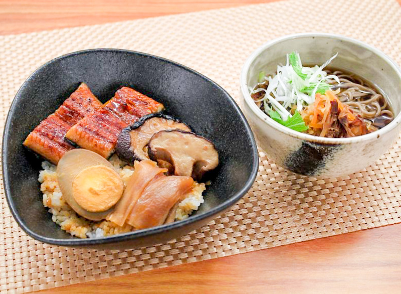 とちぎ椎茸と鰻の蒲焼膳